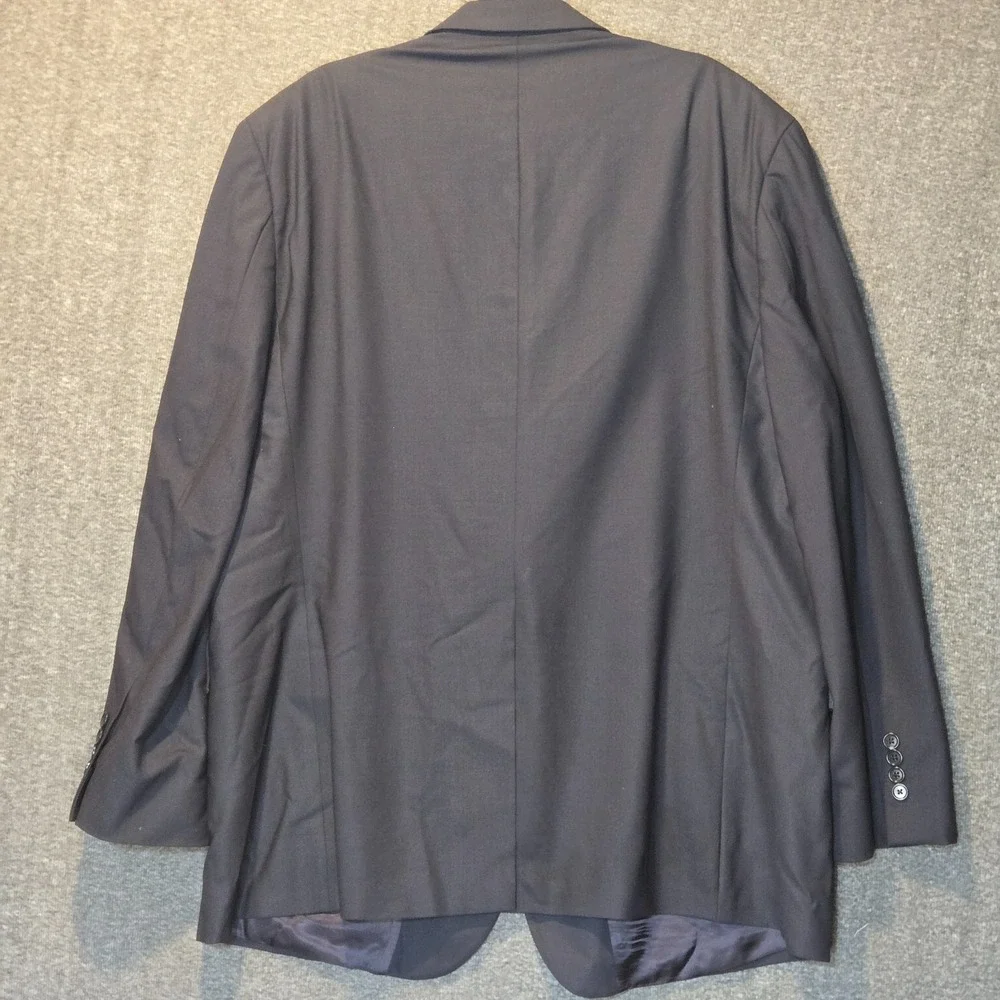 Brooks Brothers 346 Men Blazer 50L Navy Wool Blend‎ Stretch Suit Jacket